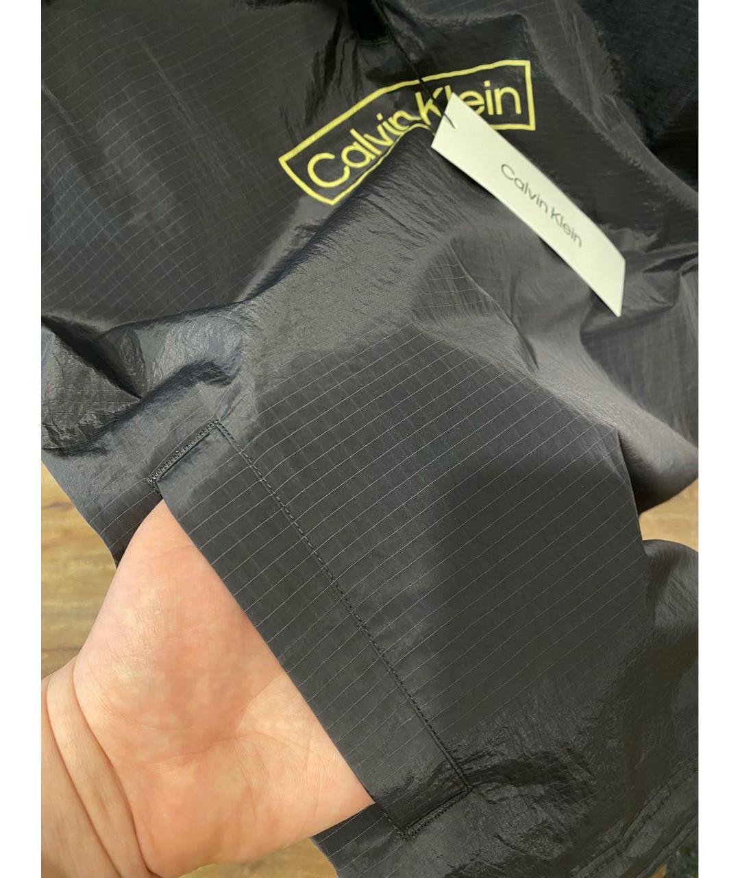 CALVIN KLEIN Черная полиамидовая куртка, фото 4