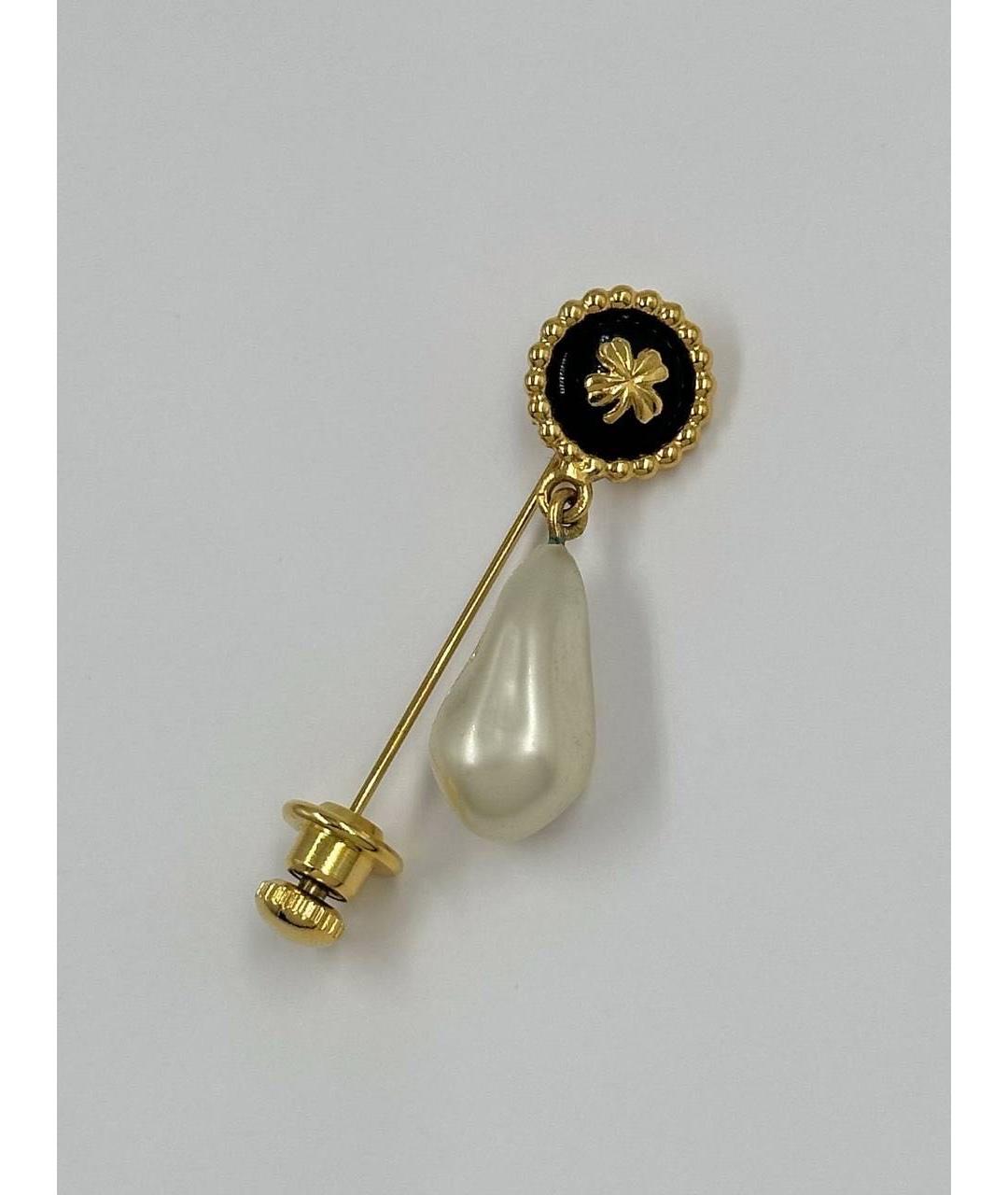 CHANEL Мульти позолоченная булавка / брошь, фото 7