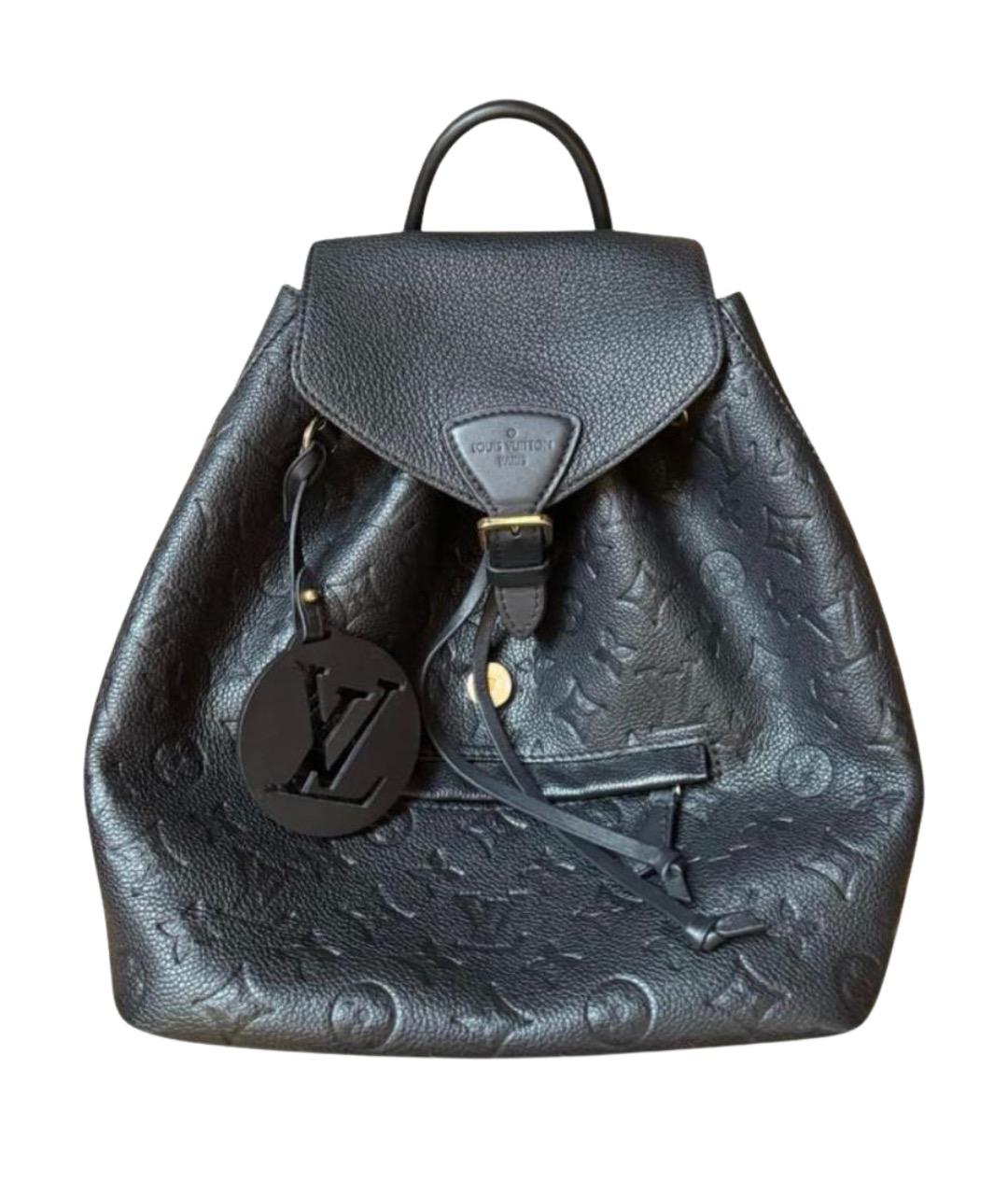 LOUIS VUITTON Черный кожаный рюкзак, фото 1