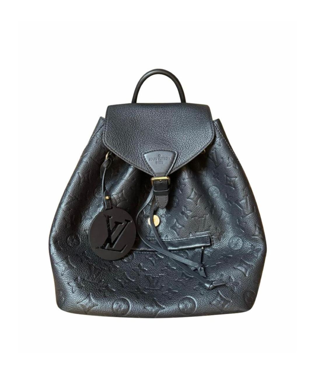 LOUIS VUITTON Черный кожаный рюкзак, фото 5