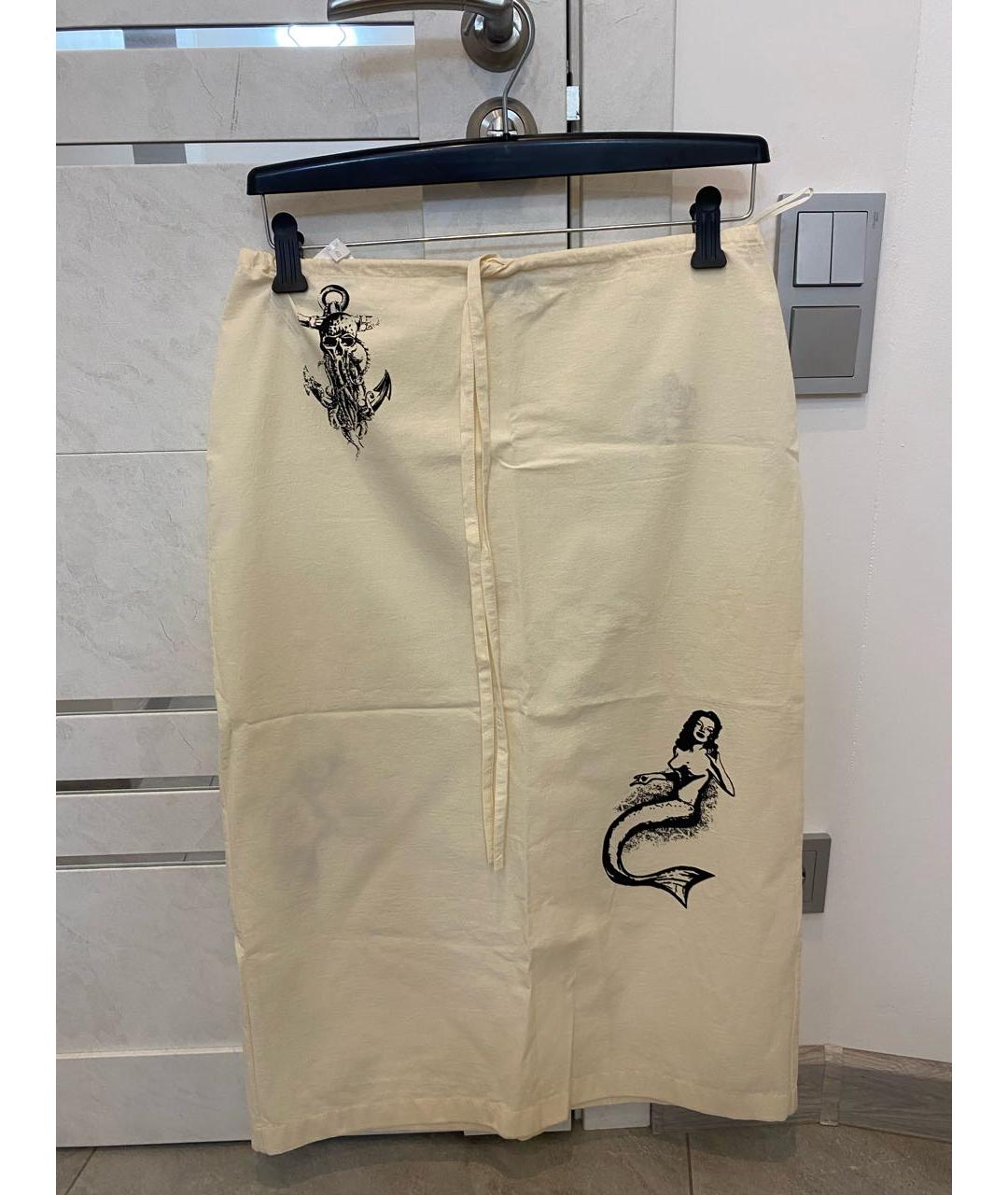 PRADA Бежевый хлопковый костюм с юбками, фото 2