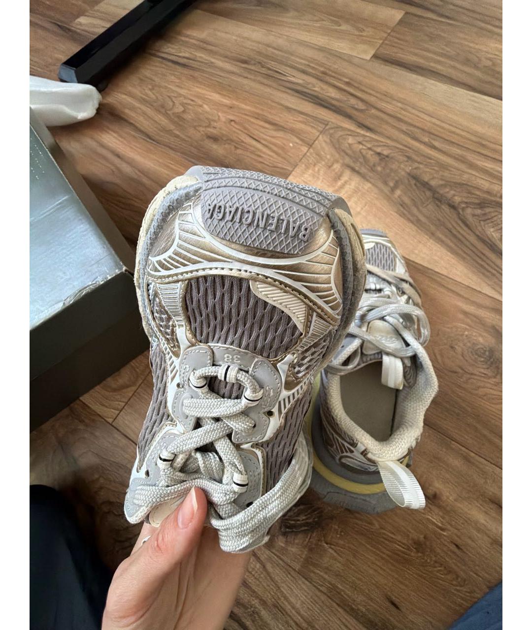 BALENCIAGA Серые синтетические кроссовки, фото 8