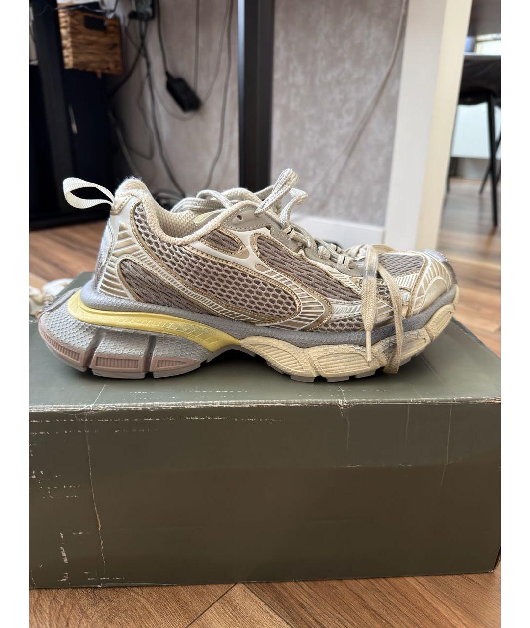 BALENCIAGA Серые синтетические кроссовки, фото 9