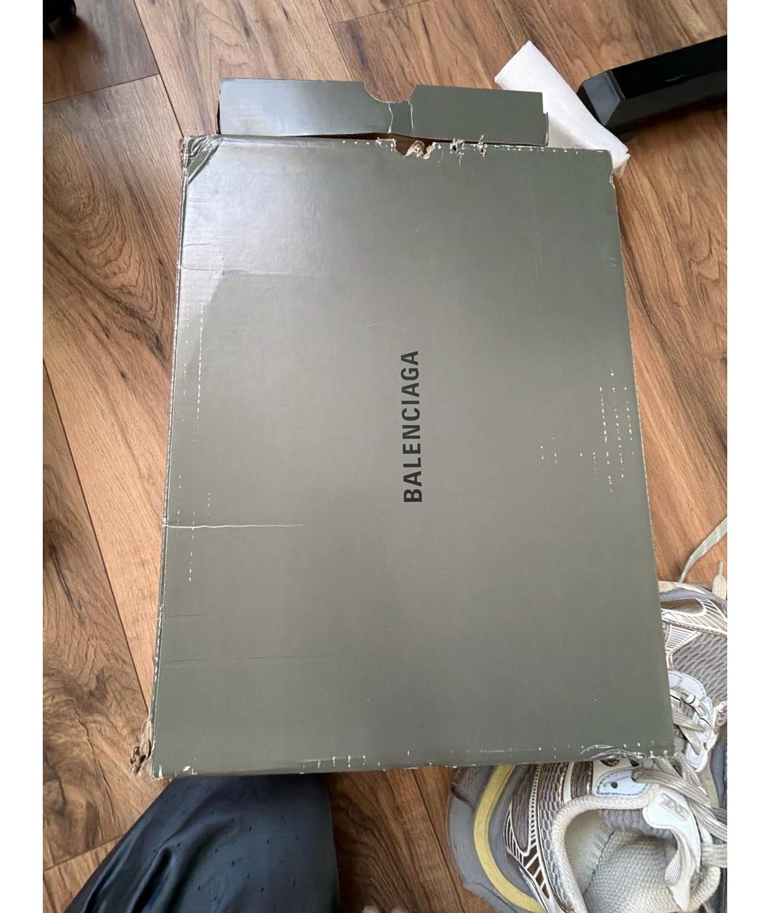 BALENCIAGA Серые синтетические кроссовки, фото 6