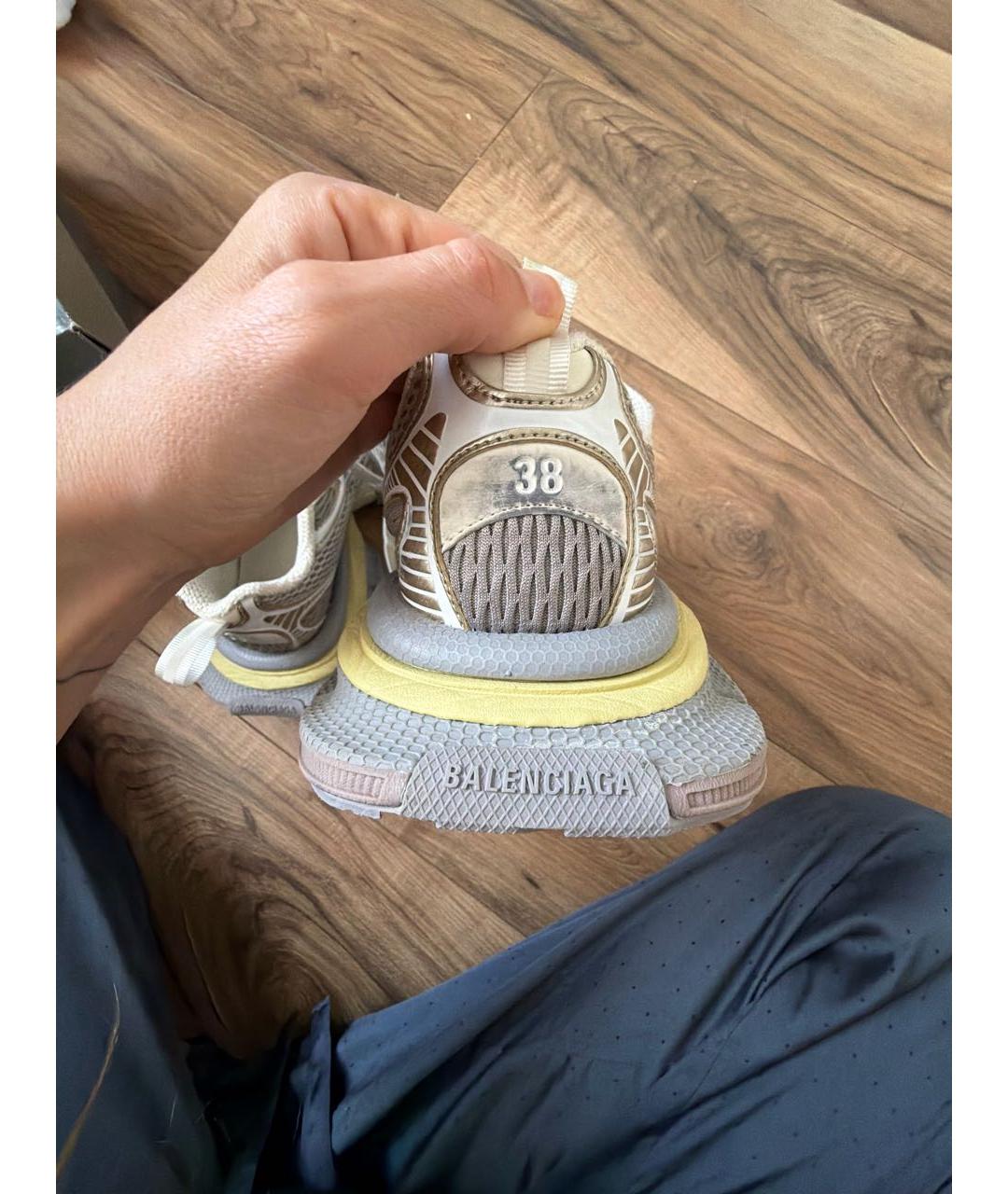 BALENCIAGA Серые синтетические кроссовки, фото 7