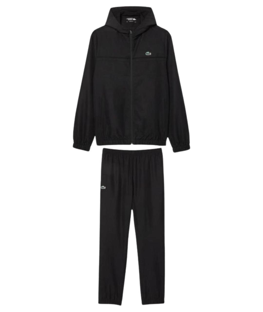 LACOSTE Черный полиэстеровый спортивный костюм, фото 1