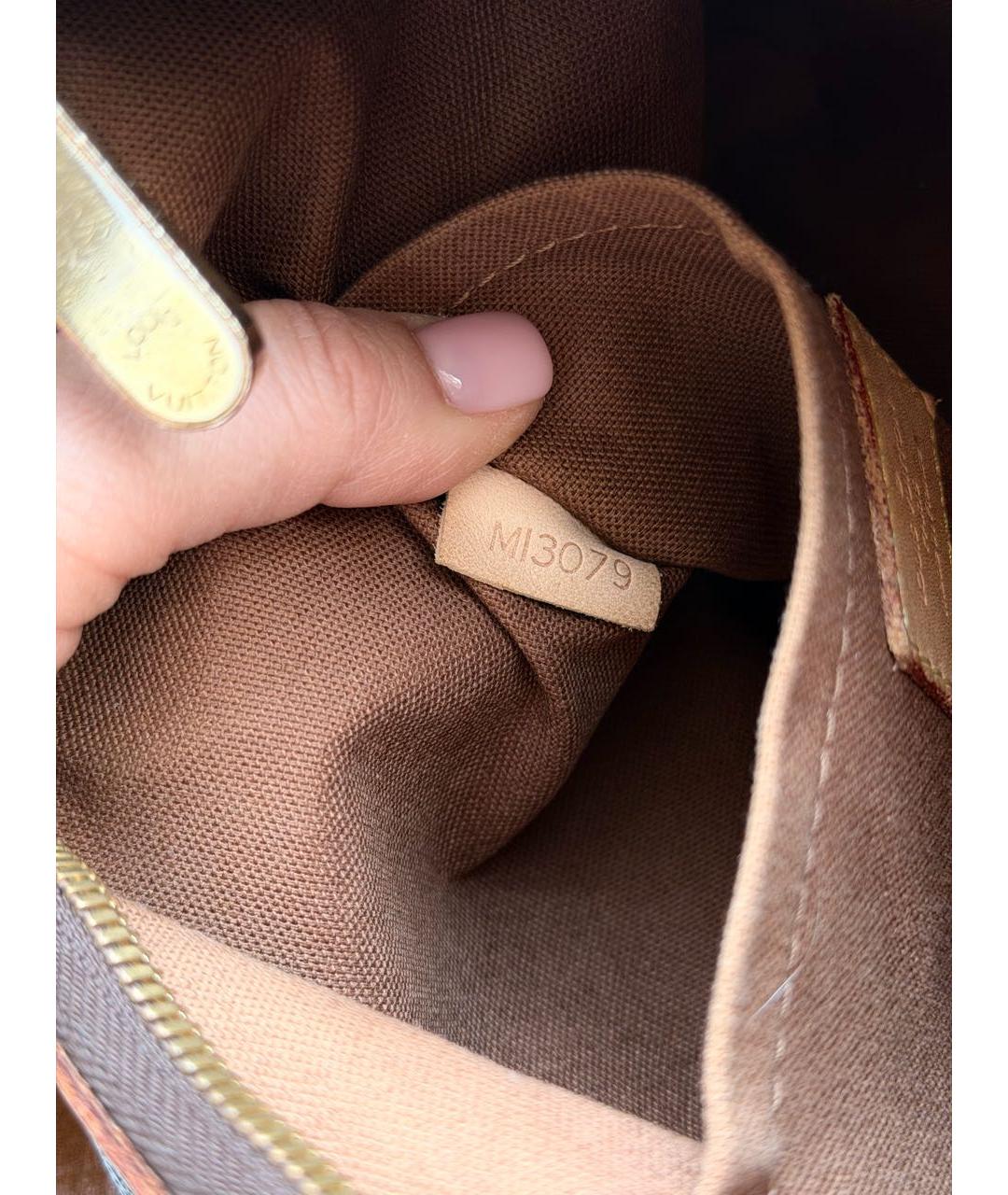 LOUIS VUITTON Коричневая сумка через плечо, фото 3