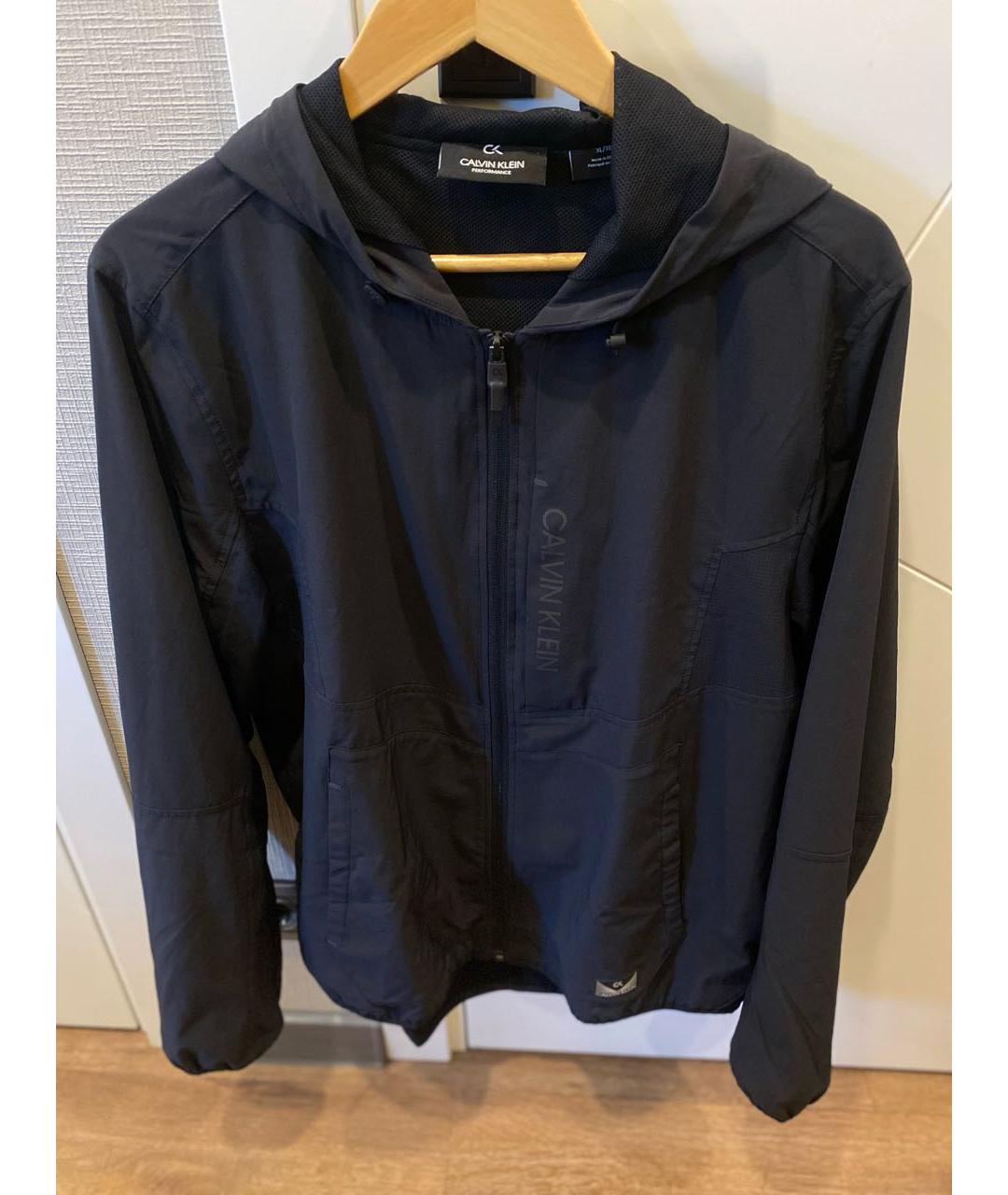 CALVIN KLEIN Черная полиэстеровая куртка, фото 9