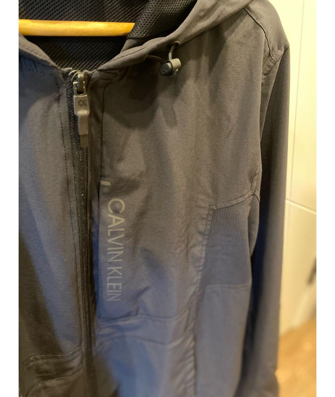 CALVIN KLEIN Черная полиэстеровая куртка, фото 4