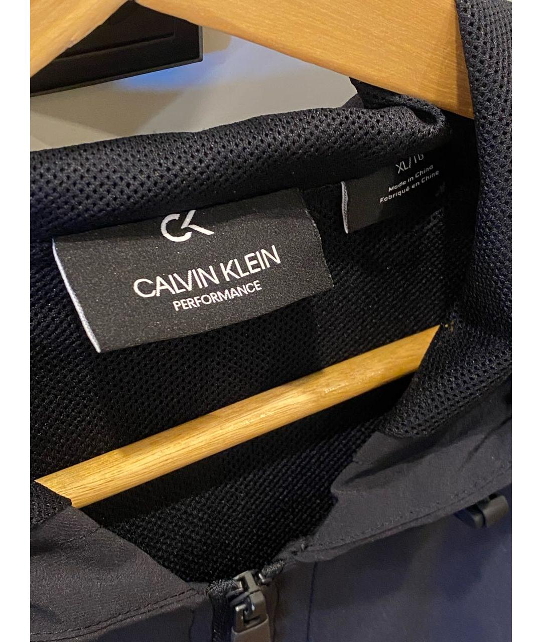 CALVIN KLEIN Черная полиэстеровая куртка, фото 7