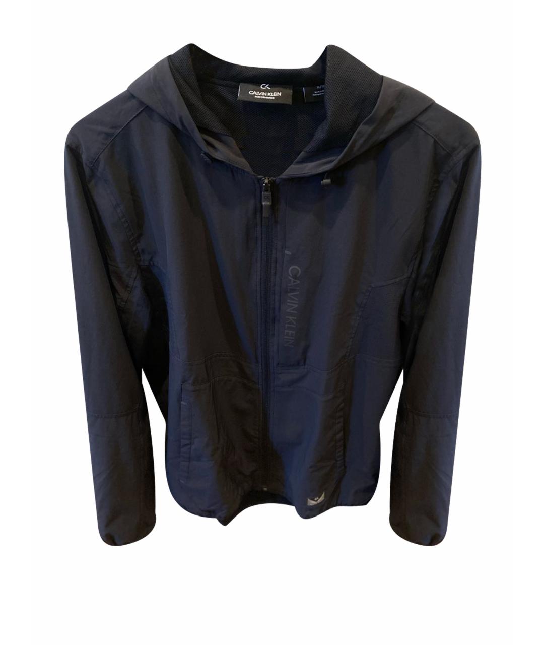 CALVIN KLEIN Черная полиэстеровая куртка, фото 1