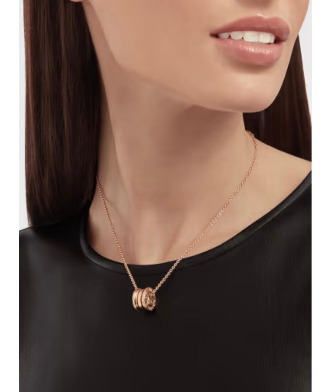 BVLGARI Розовое колье из розового золота, фото 7