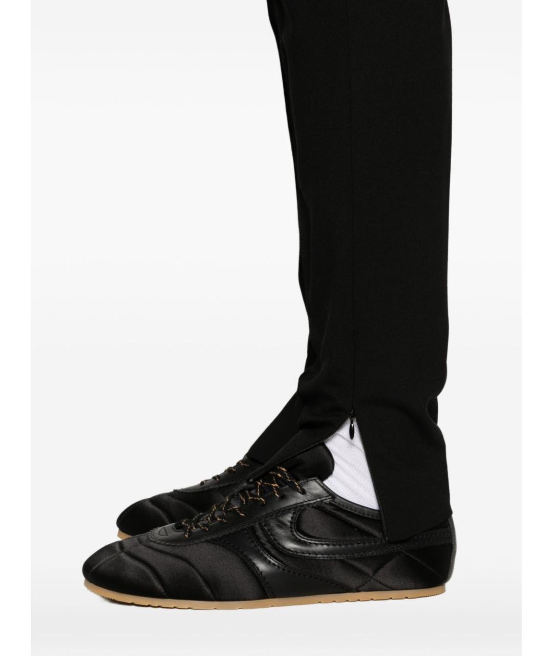 CELINE Черные шерстяные повседневные брюки, фото 5