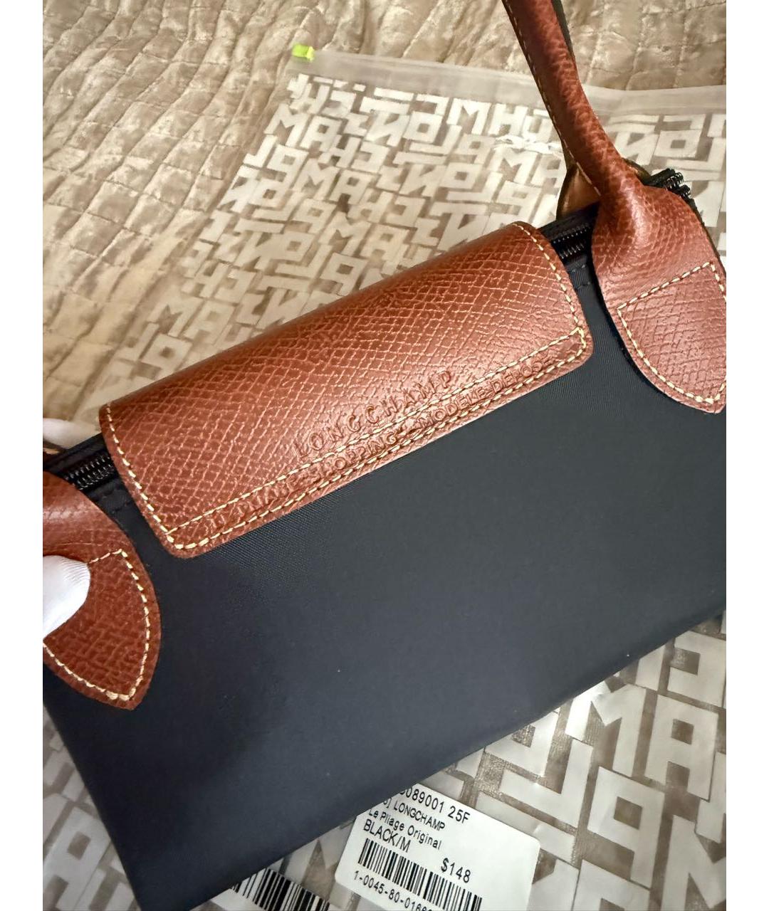 LONGCHAMP Черная сумка тоут, фото 8