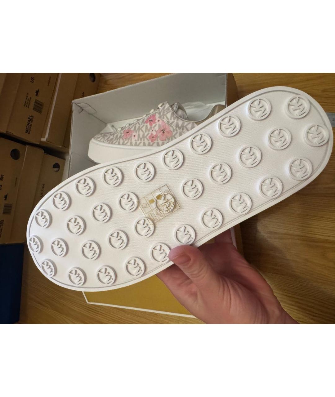 MICHAEL KORS Бежевые кеды, фото 6