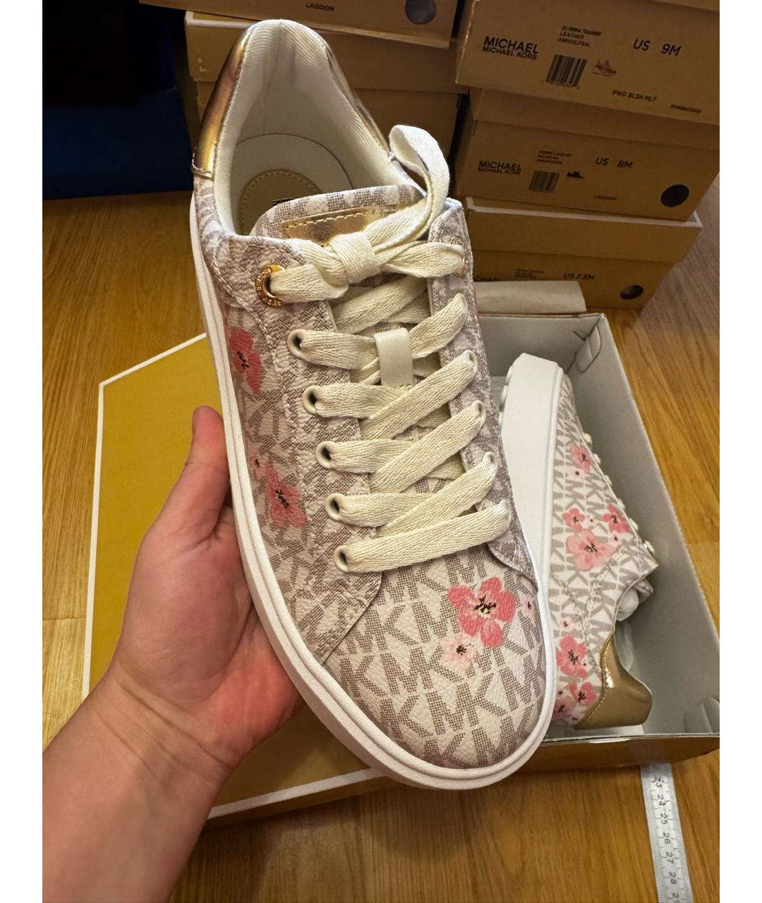 MICHAEL KORS Бежевые кеды, фото 4