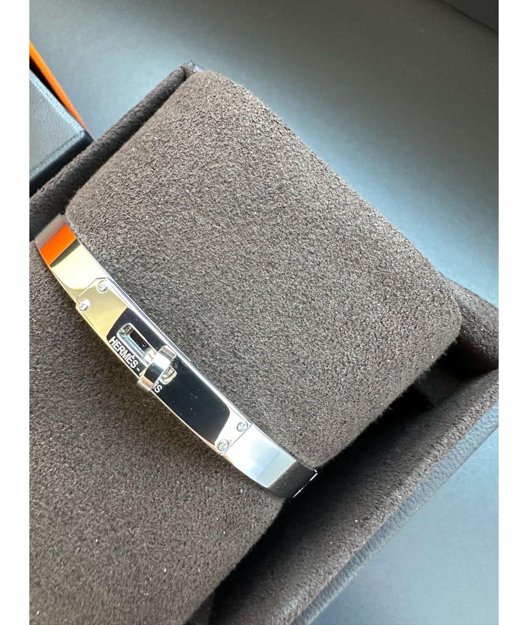 HERMES Серебрянный браслет из белого золота, фото 3