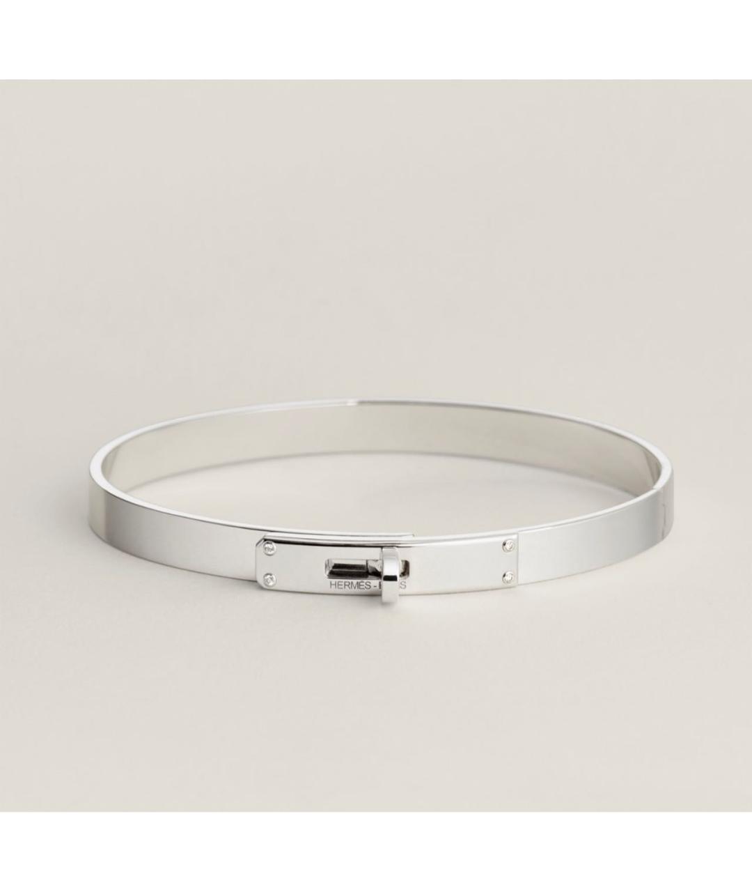 HERMES Серебрянный браслет из белого золота, фото 4