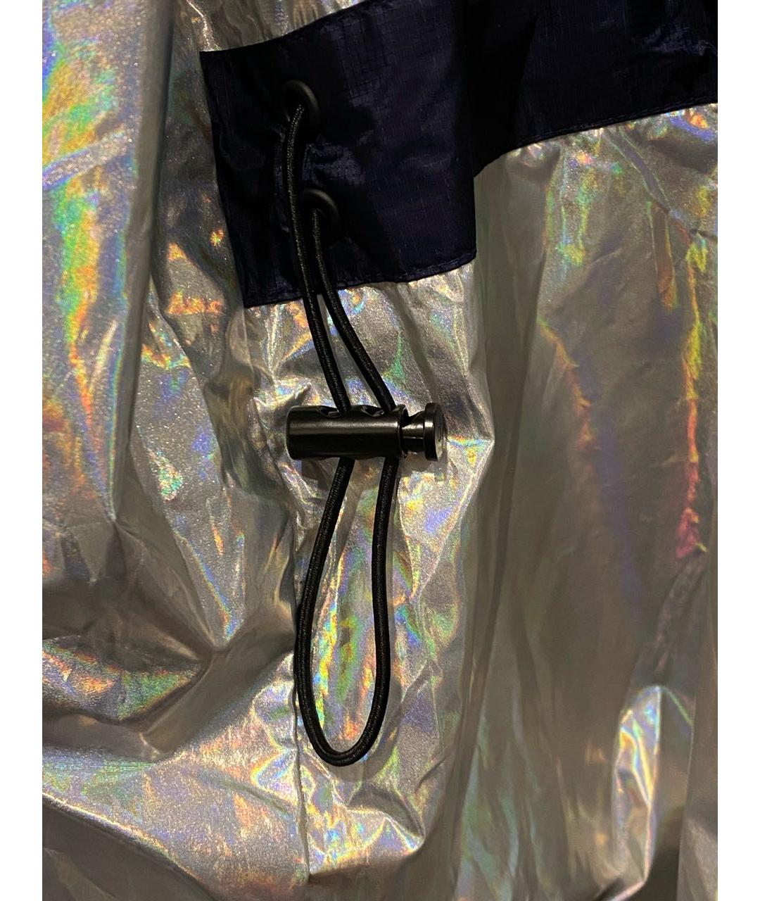 CALVIN KLEIN Темно-синий полиэстеровый тренч / плащ, фото 7