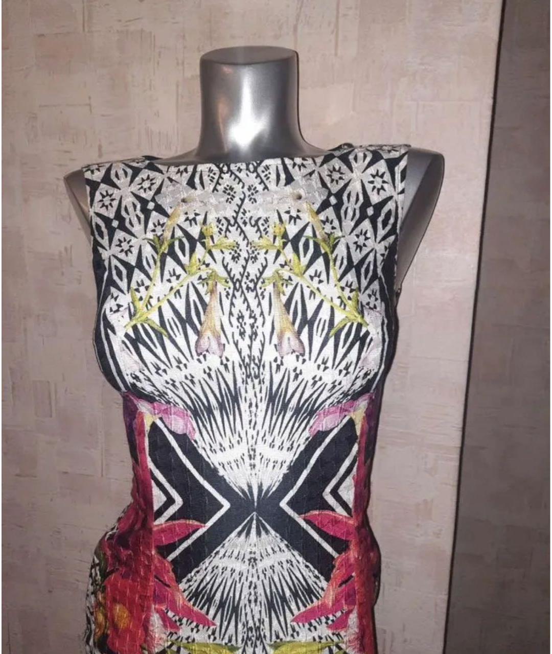 CAVALLI CLASS Мульти вискозное повседневное платье, фото 5