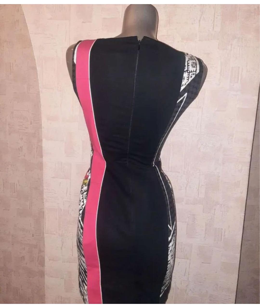 CAVALLI CLASS Мульти вискозное повседневное платье, фото 4