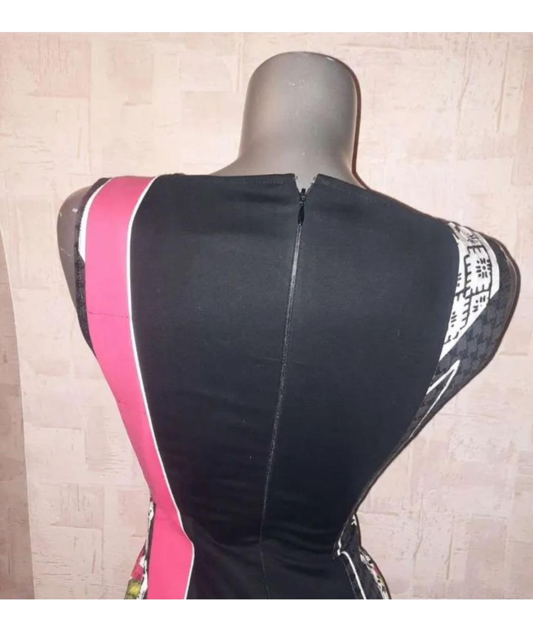 CAVALLI CLASS Мульти вискозное повседневное платье, фото 3