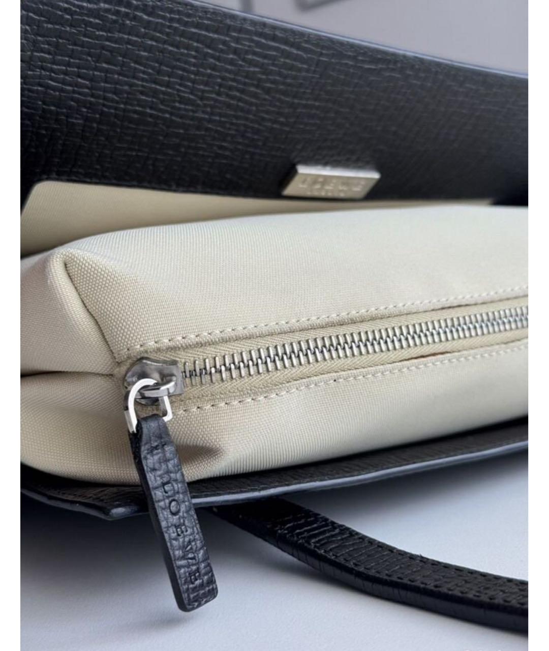 LOEWE Черная кожаная сумка тоут, фото 7