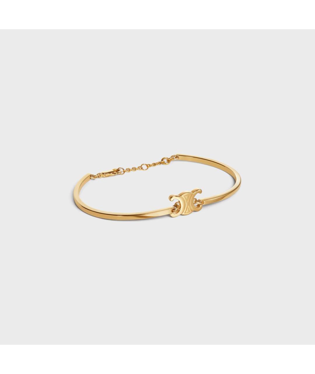 CELINE Золотой латунный браслет, фото 2