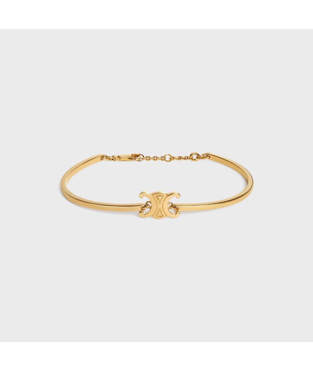 CELINE Золотой латунный браслет, фото 9