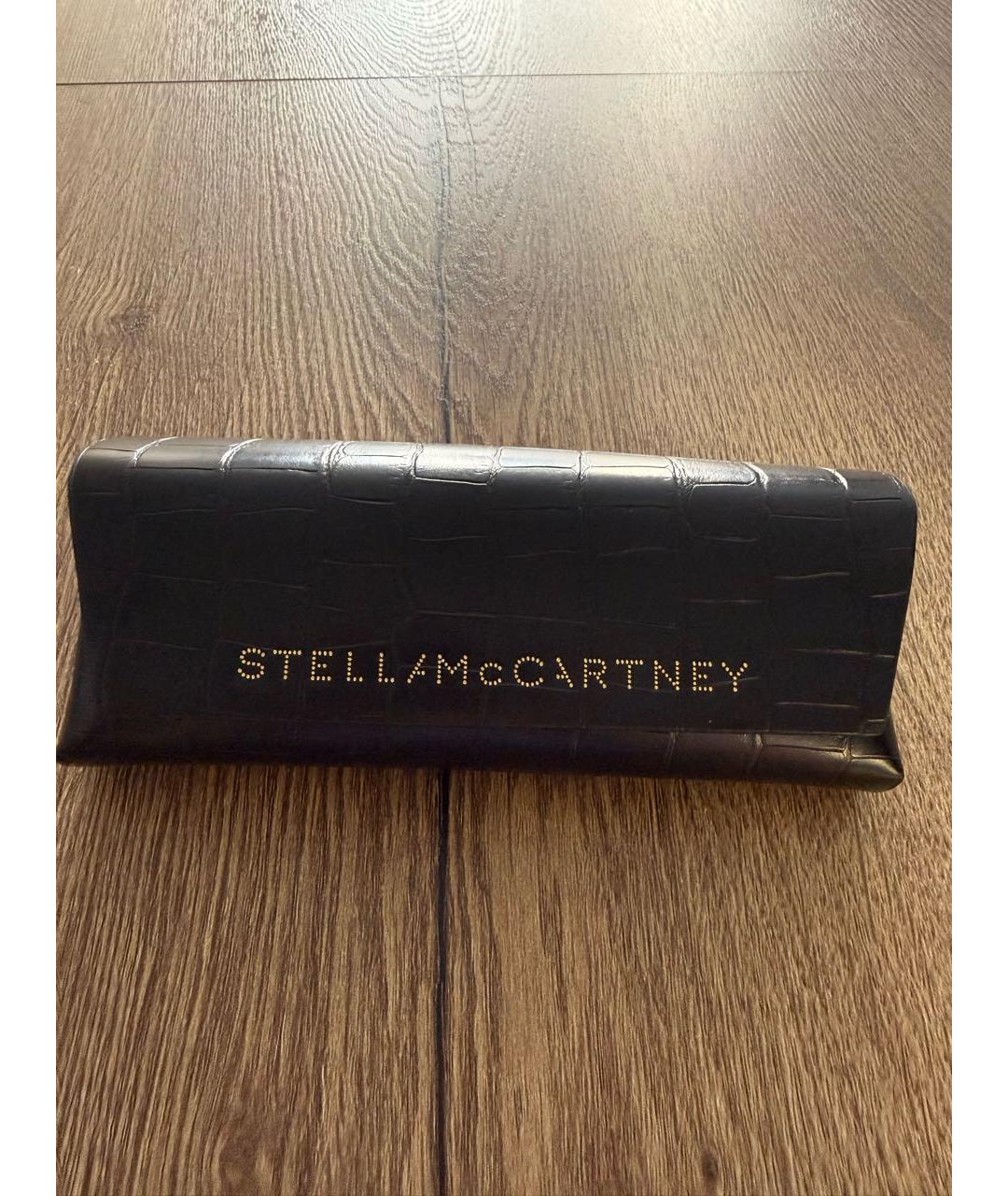 STELLA MCCARTNEY Золотые металлические солнцезащитные очки, фото 4