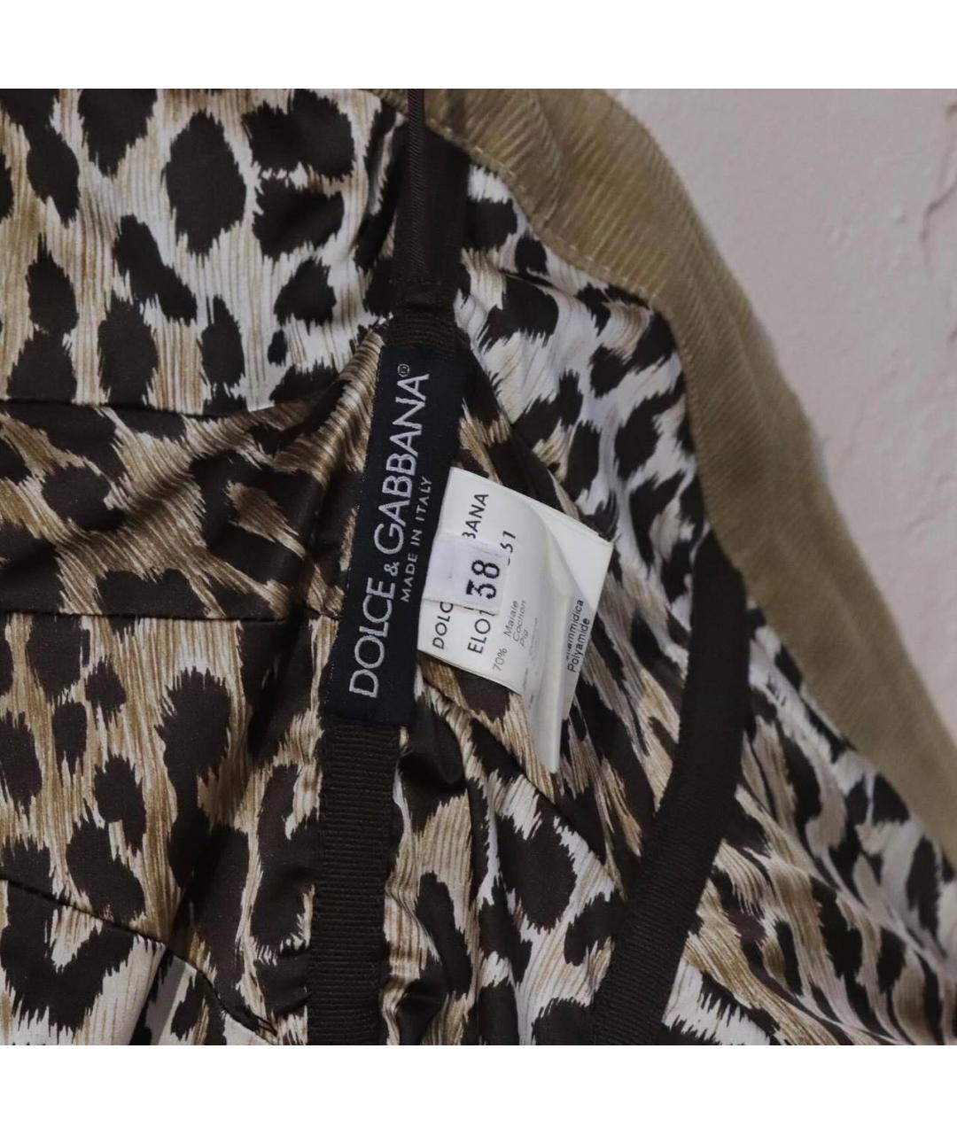 DOLCE&GABBANA Коричневый кожаный корсет, фото 3