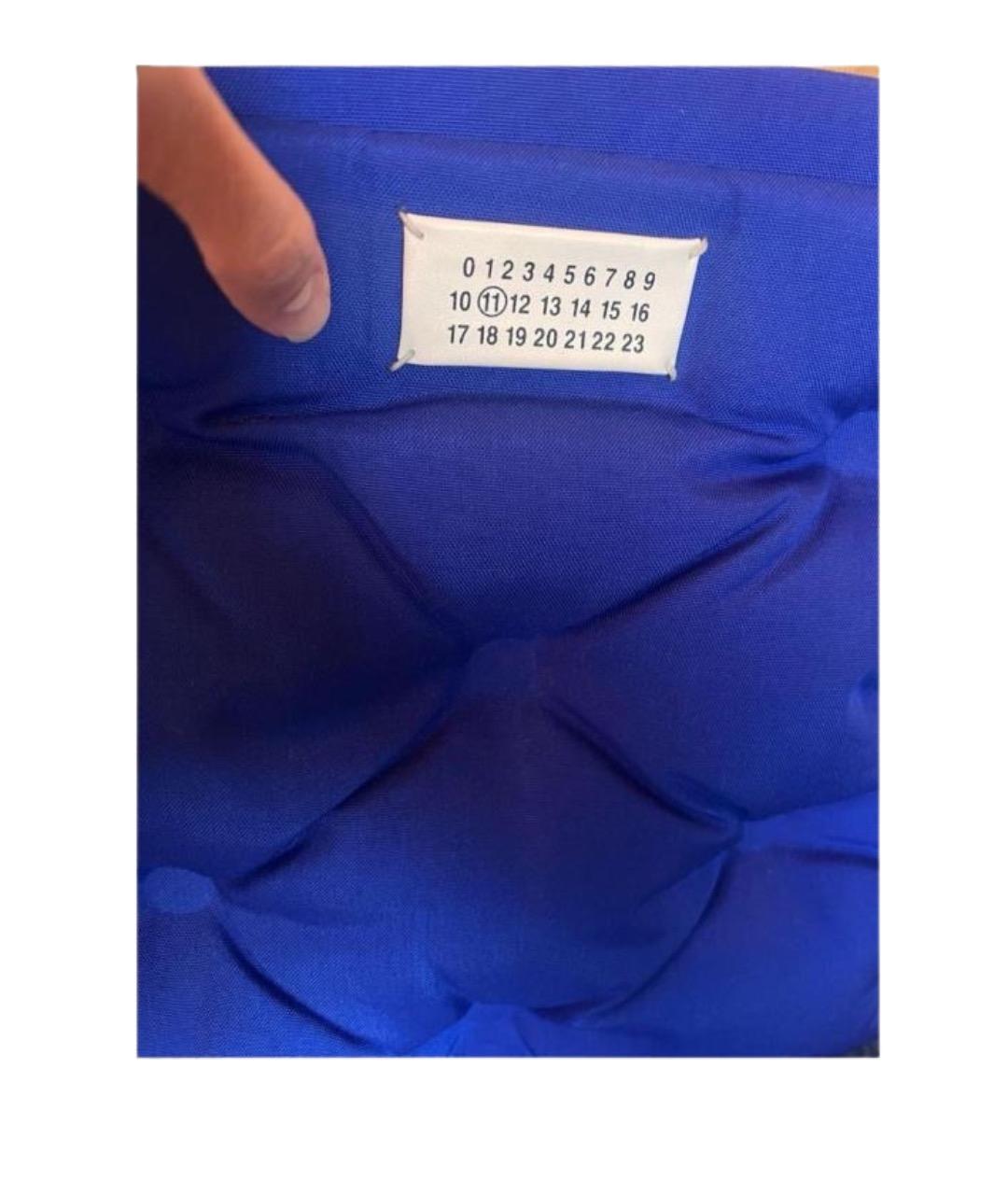 MAISON MARGIELA Синяя тканевая сумка на плечо, фото 2