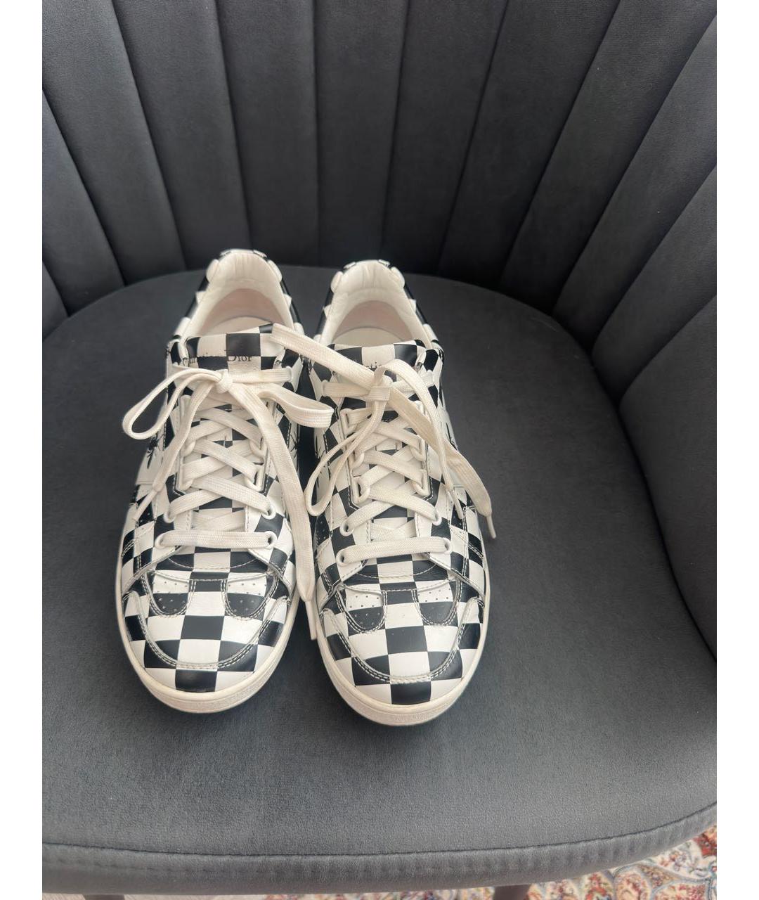 CHRISTIAN DIOR Белые кожаные кеды, фото 2