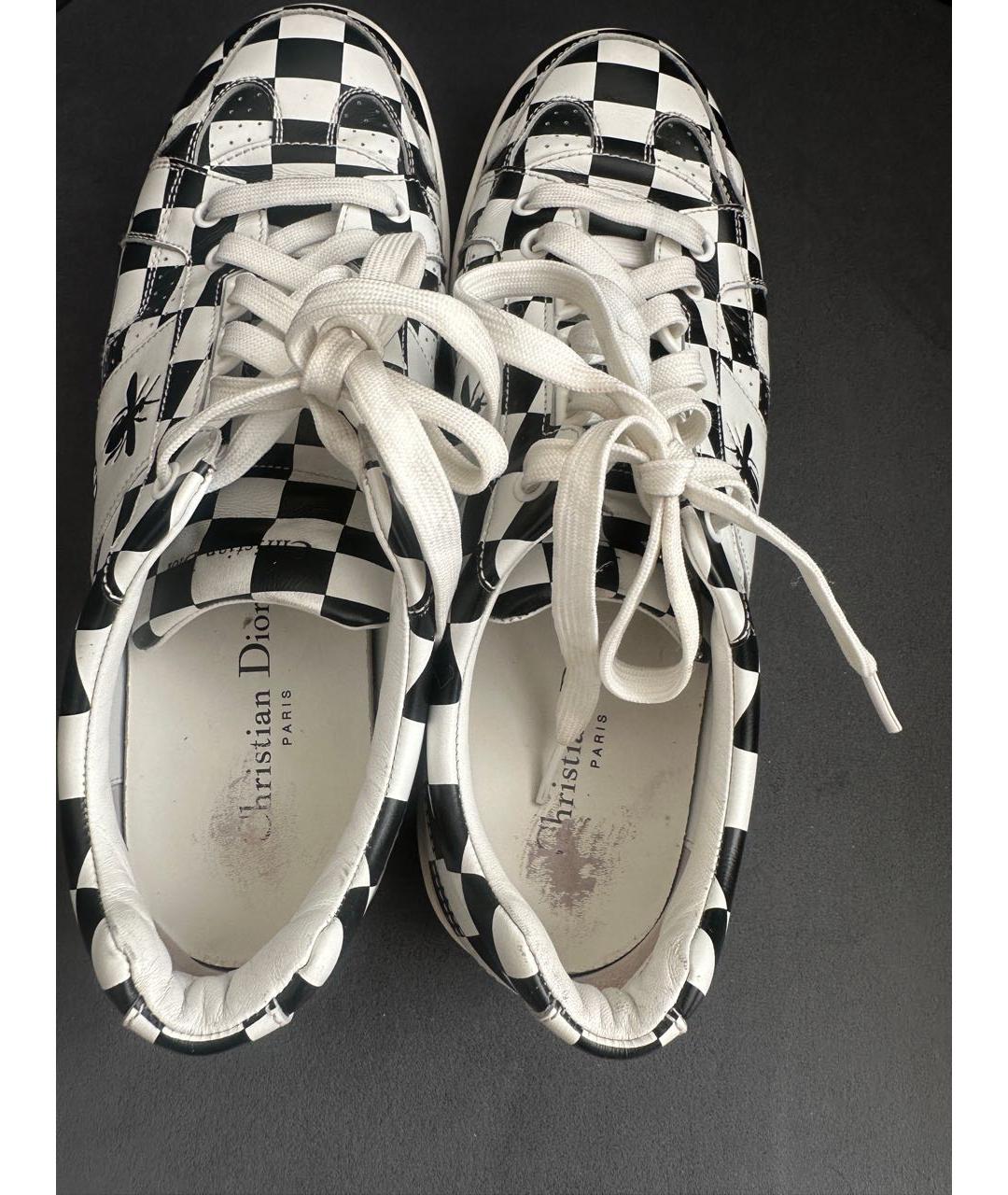 CHRISTIAN DIOR Белые кожаные кеды, фото 3