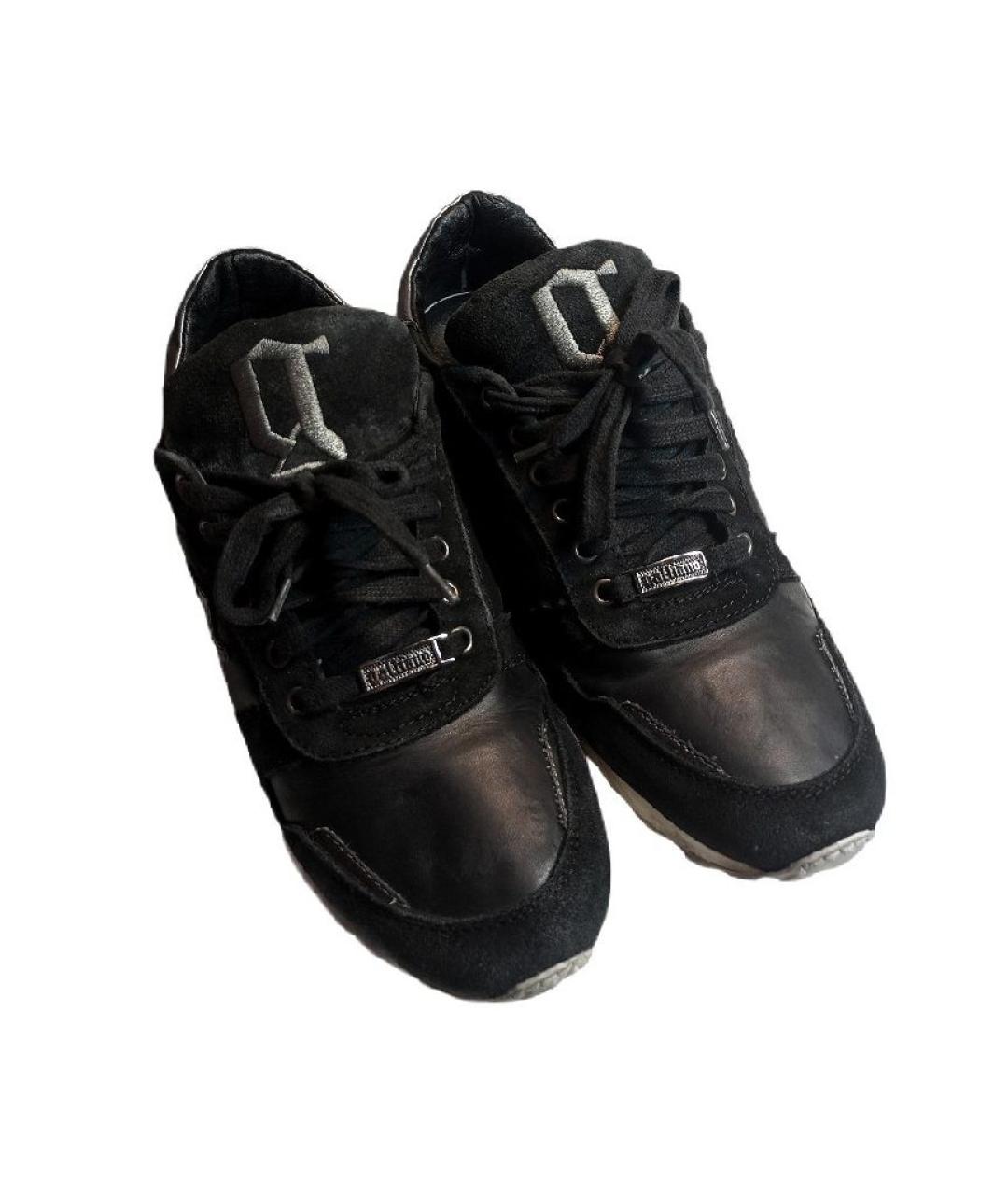 JOHN GALLIANO Черные замшевые низкие кроссовки / кеды, фото 5