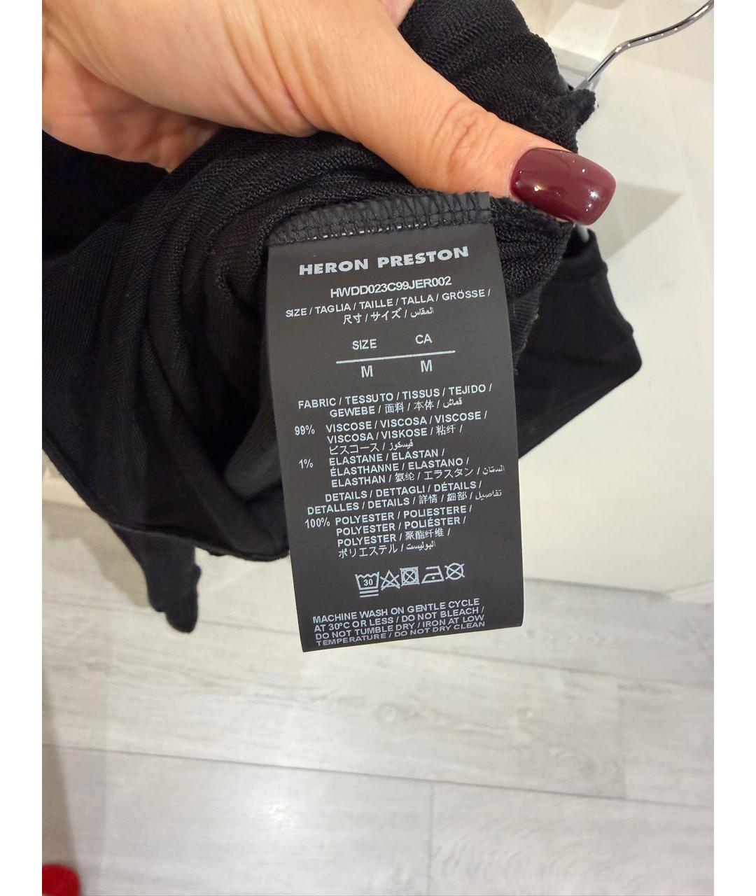 HERON PRESTON Черная водолазка, фото 4