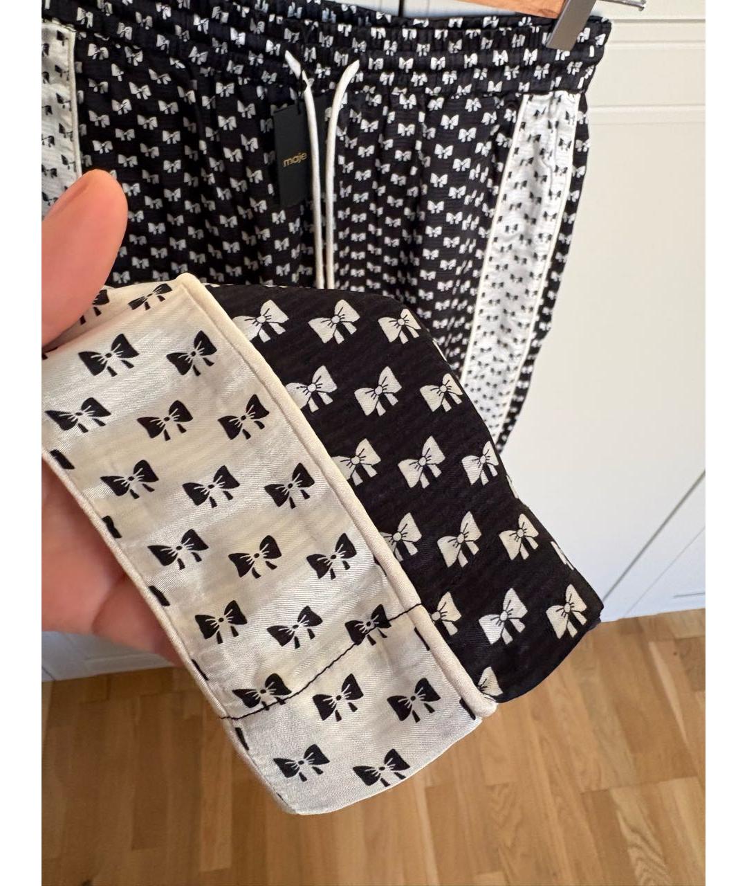 MAJE Черный вискозный костюм с брюками, фото 6