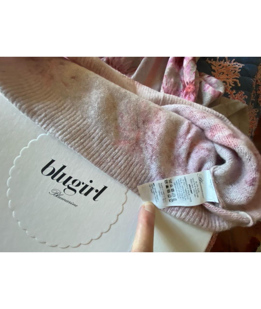 BLUMARINE Коралловая шерстяная водолазка, фото 4