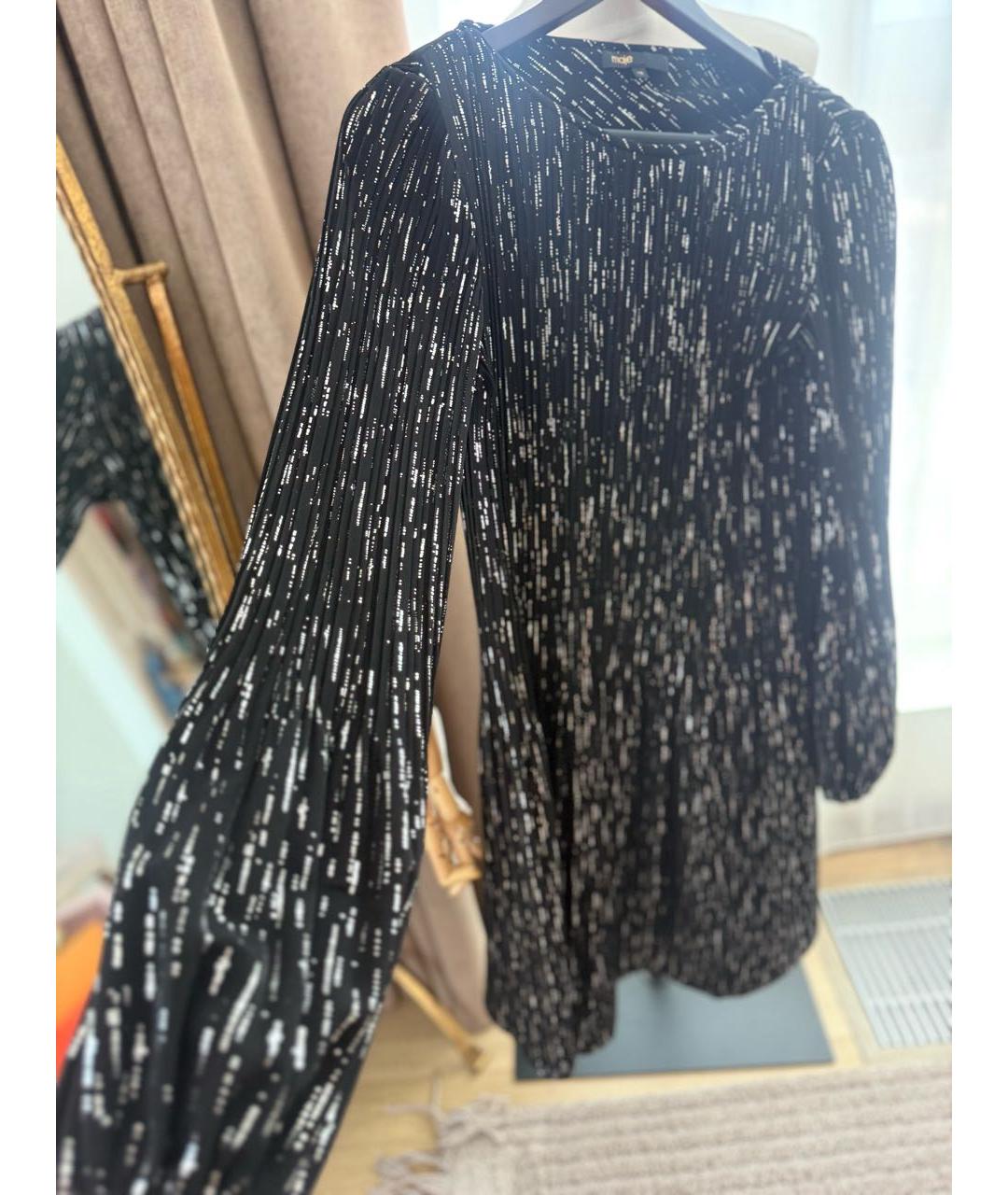 MAJE Черное коктейльное платье, фото 3