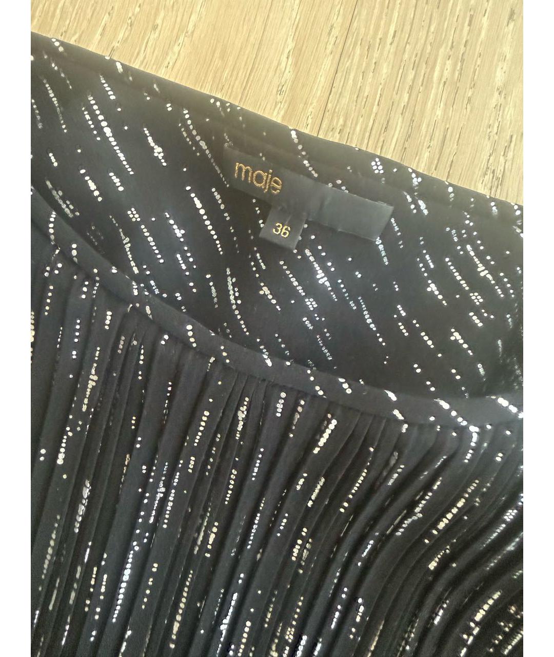 MAJE Черное коктейльное платье, фото 4