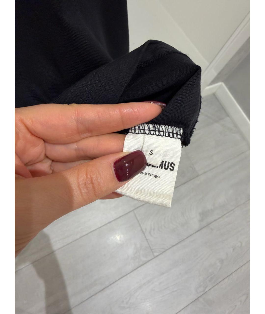 JACQUEMUS Черный хлопковый джемпер / свитер, фото 3