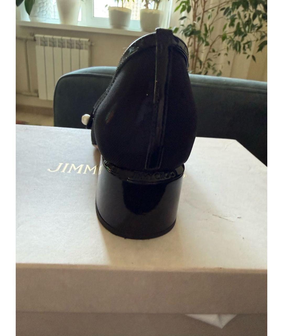 JIMMY CHOO Черные кожаные туфли, фото 8