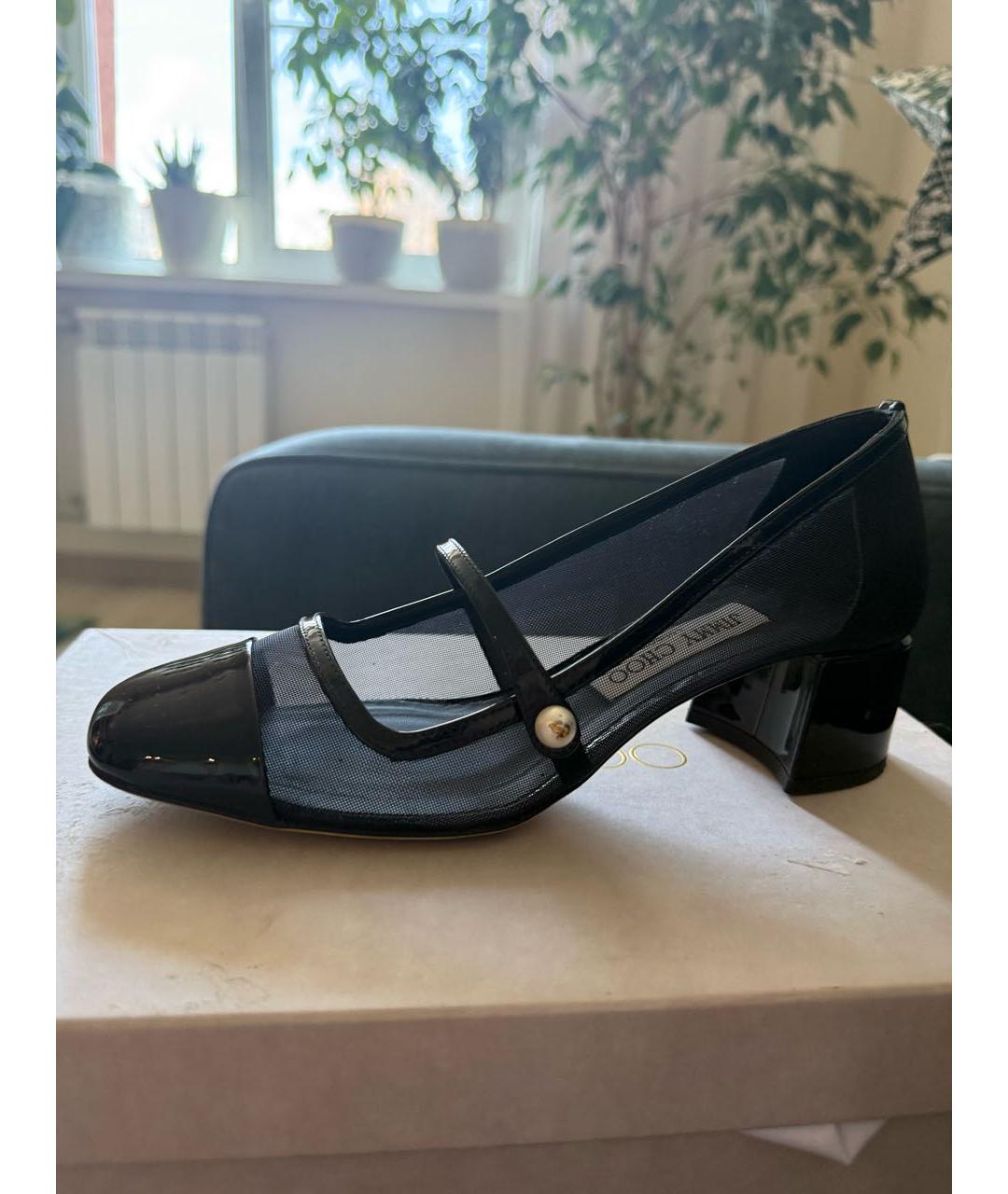 JIMMY CHOO Черные кожаные туфли, фото 7