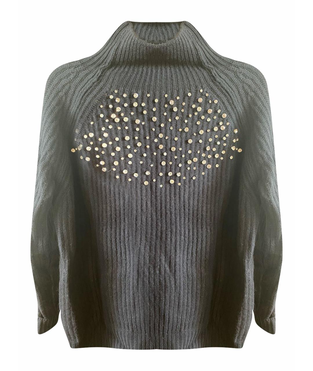 BLUMARINE Черный шерстяной джемпер / свитер, фото 1