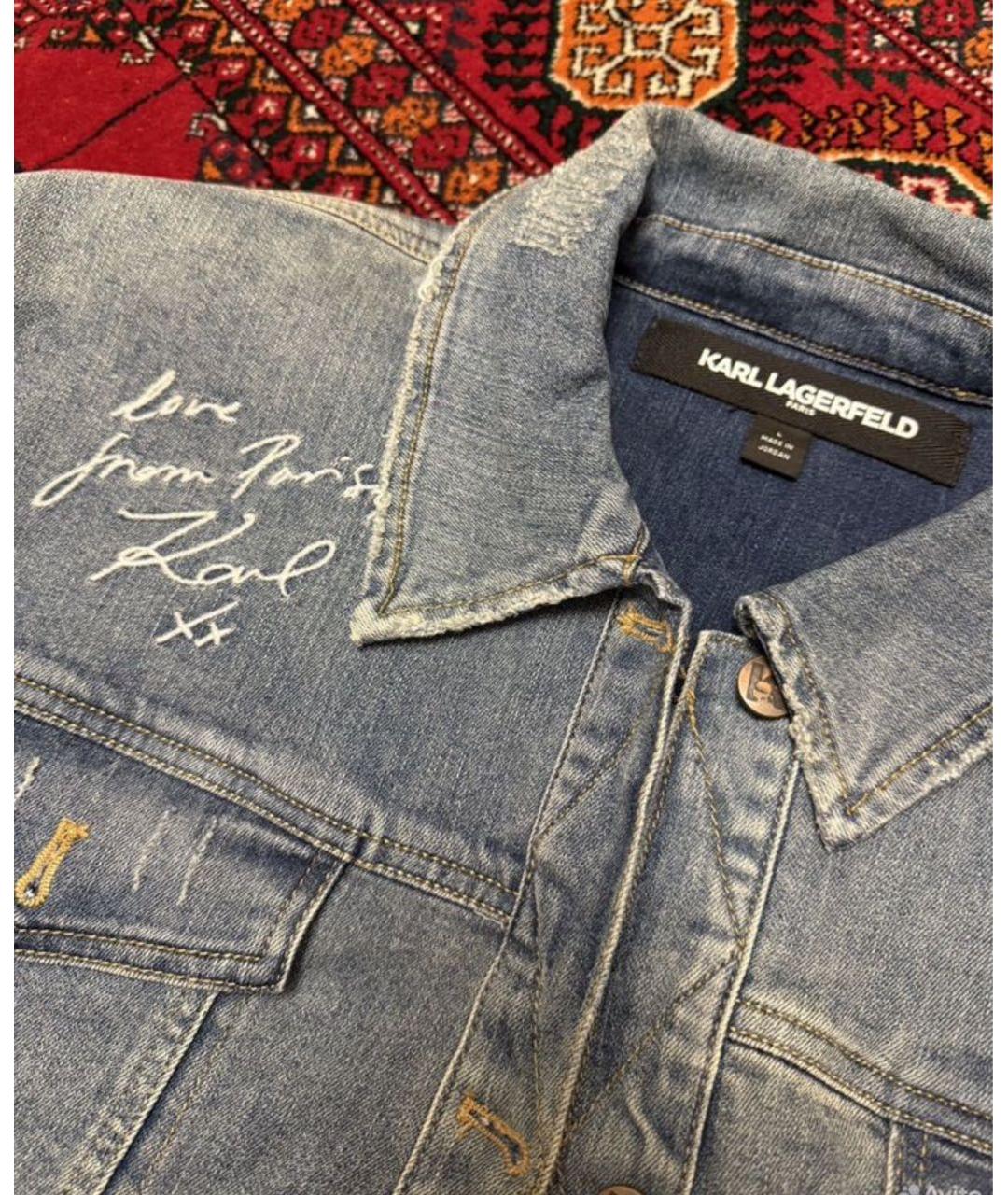 KARL LAGERFELD Синяя деним куртка, фото 4