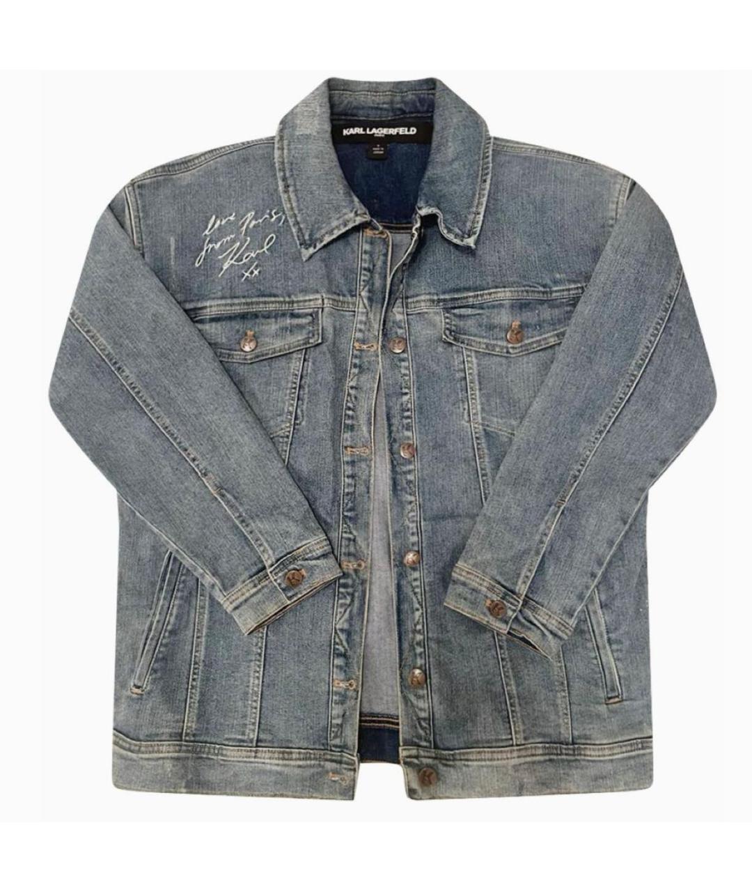 KARL LAGERFELD Синяя деним куртка, фото 5