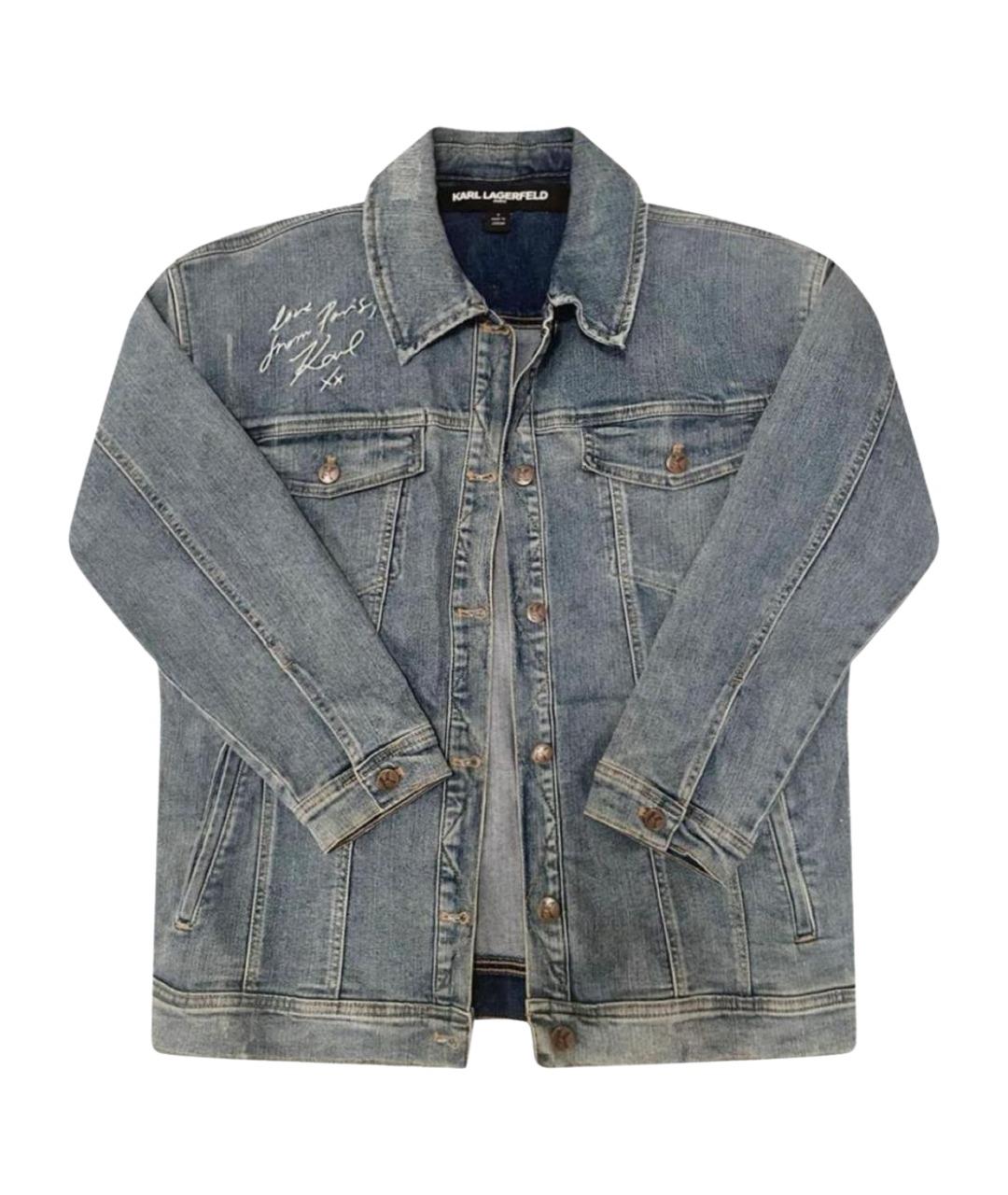 KARL LAGERFELD Синяя деним куртка, фото 1