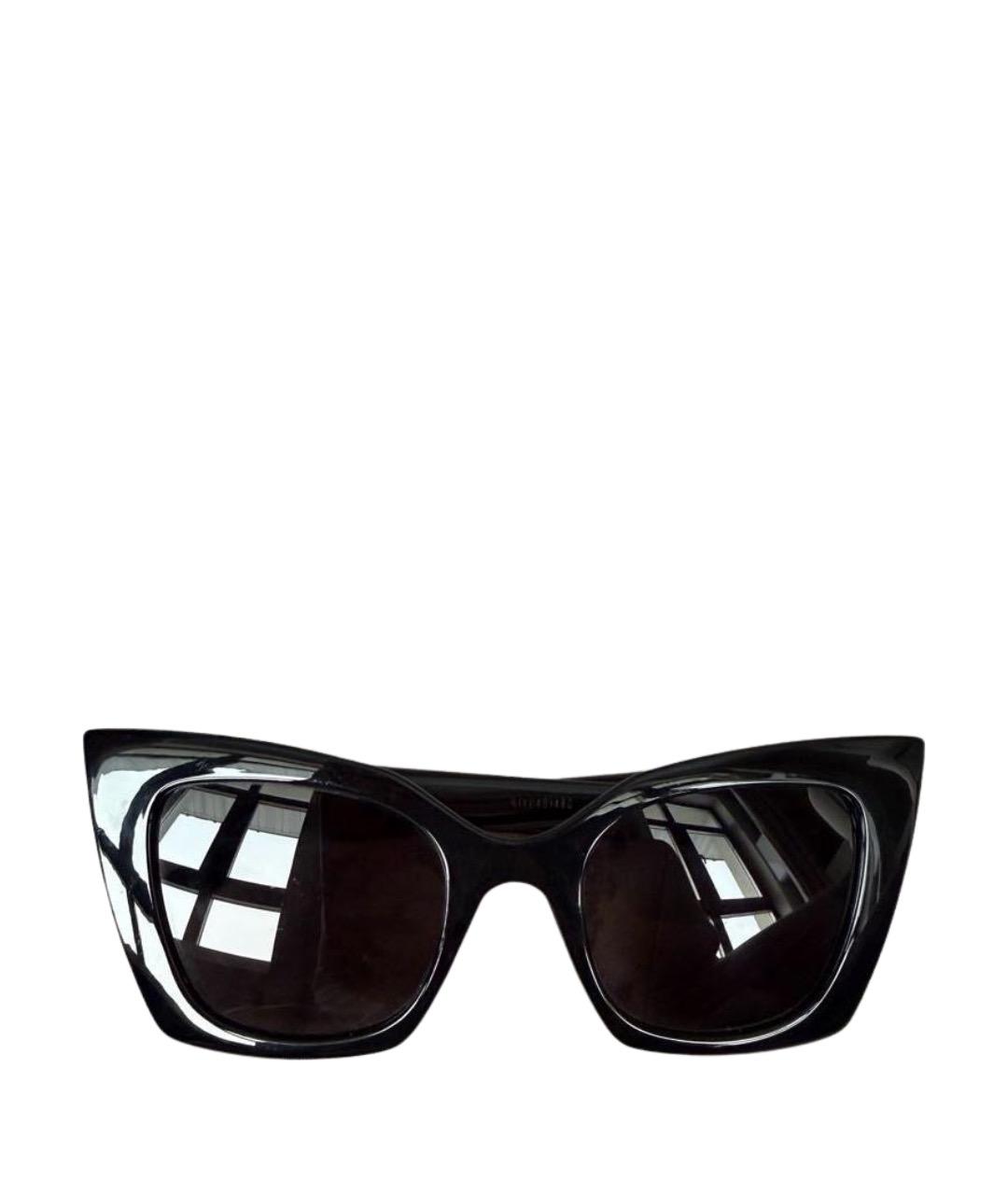SAINT LAURENT Черные пластиковые солнцезащитные очки, фото 1