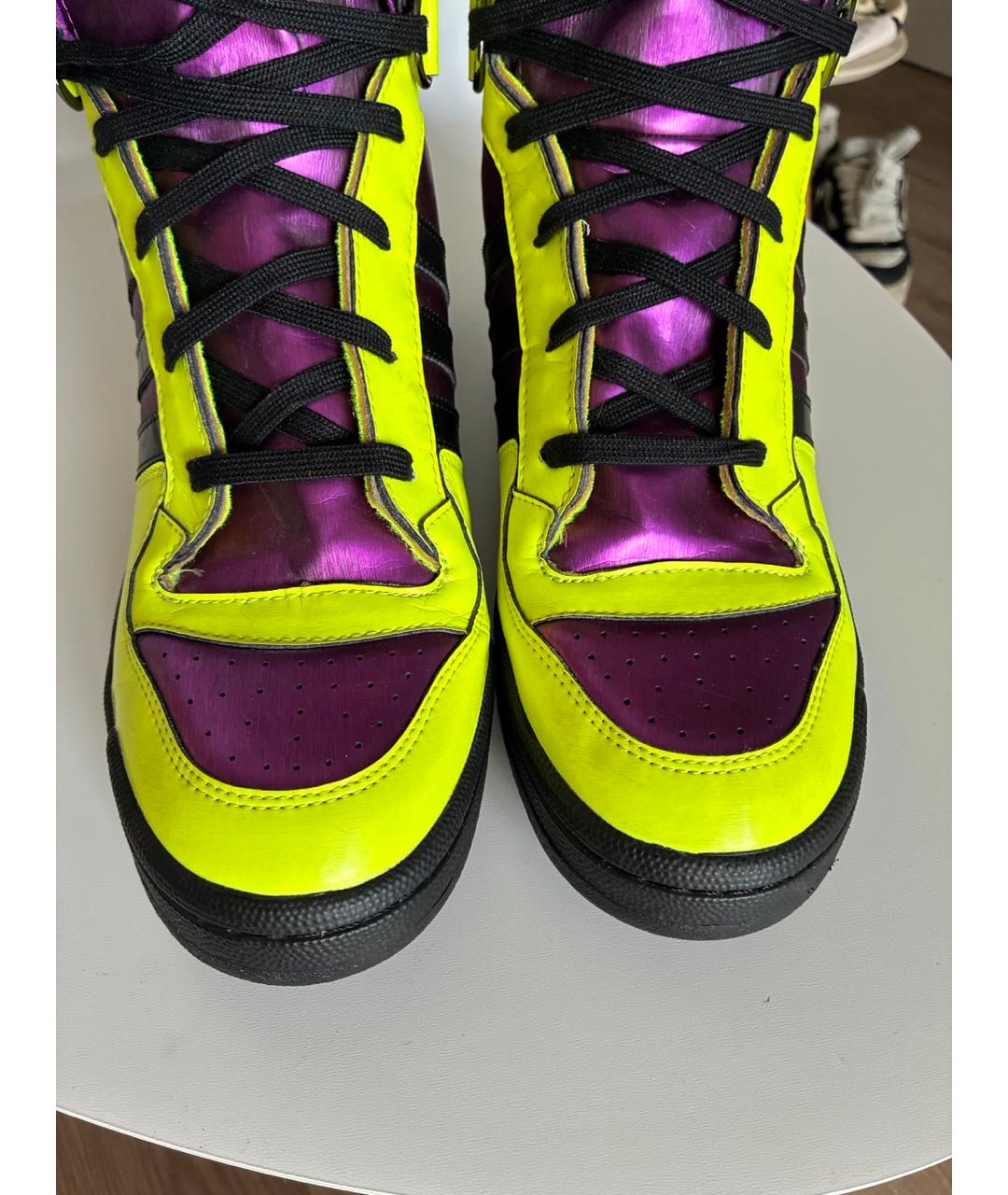 ADIDAS Мульти кожаные высокие кроссовки / кеды, фото 2
