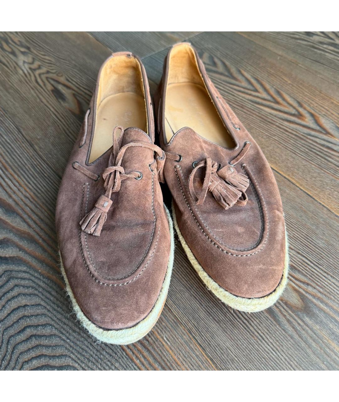 RALPH LAUREN Коричневые замшевые лоферы, фото 2